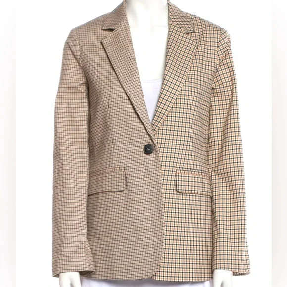 La Ligne Plaid Print Blazer NWT Size 14 & 10 - Picture 1 of 14